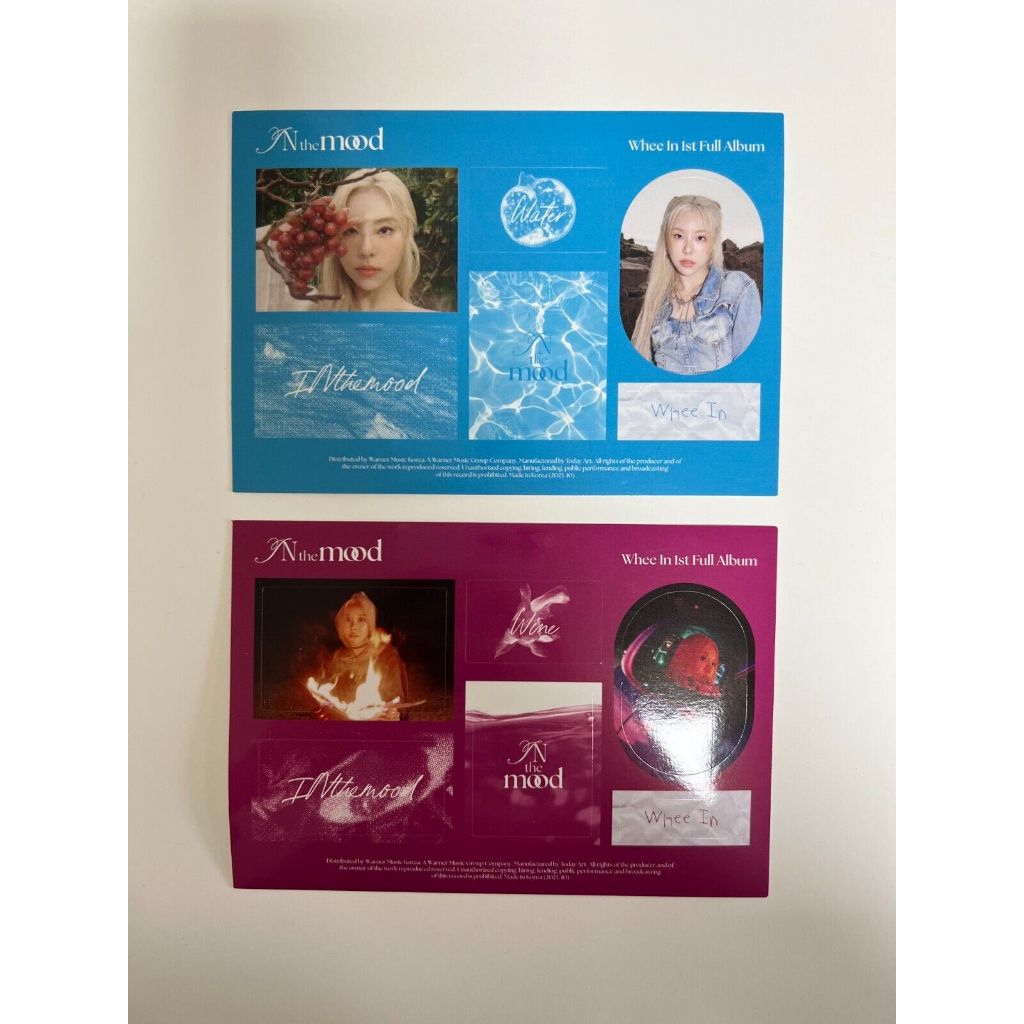 Mamamoo Wheein 1o Álbum Completo No Humor Cartão Oficial De Fotos