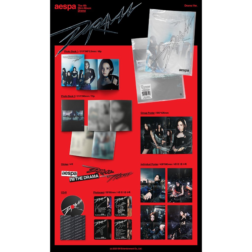AESPA - 4TH MINI ALBUM [DRAMA] ( DRAMA / SCENE / SEQUENCE / GIANT