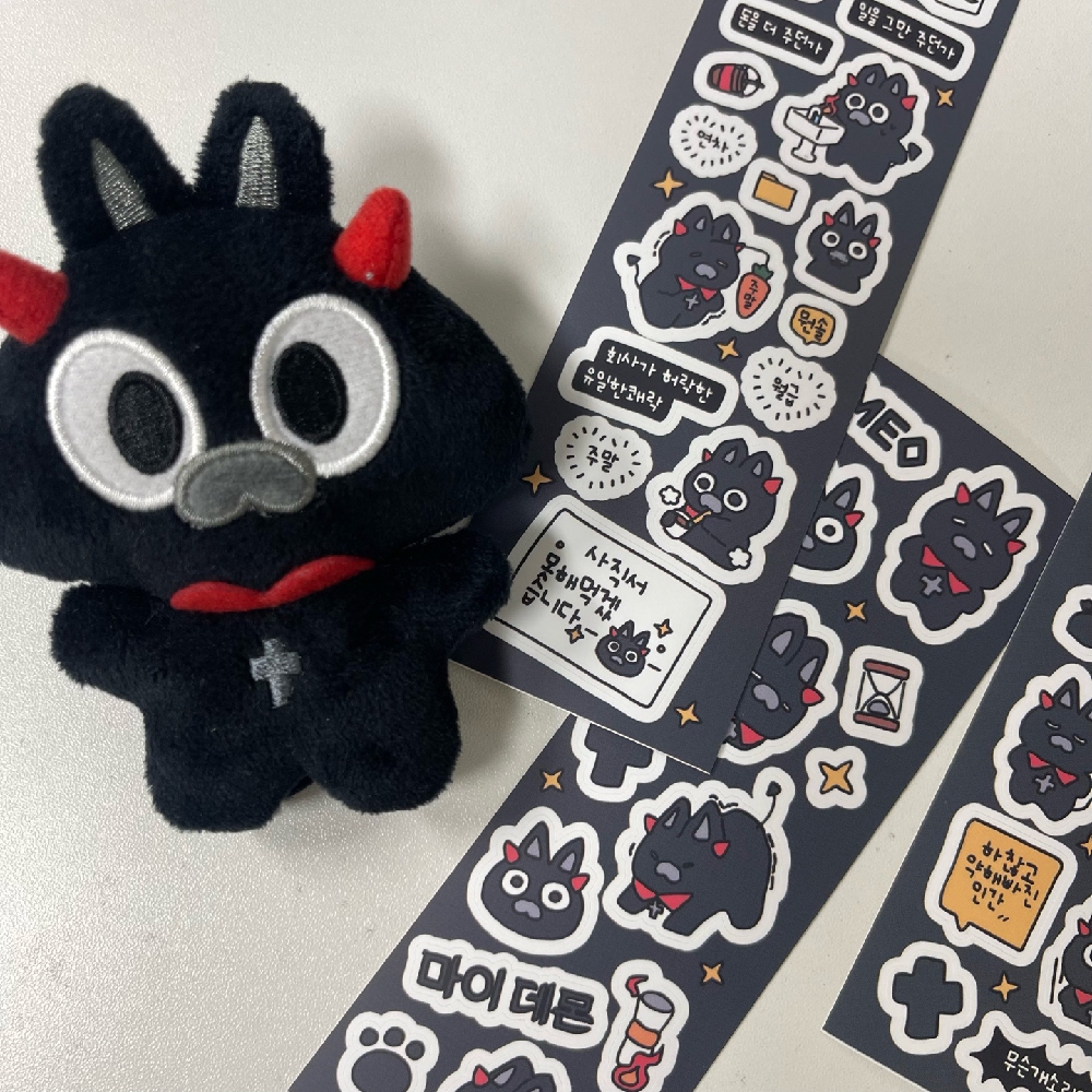 [SOOANG STUDIO] MY DEMON/Korean CUTE Stickers/Toploader Sleeve Polco ...