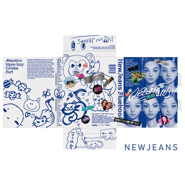 NEWJEANS - 1ST EP [ NEW JEANS ] Bluebook Ver. | Shopee Brasil
