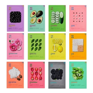 holika holika pure essence mask sheet 23ml 12types em Oferta na Shopee
