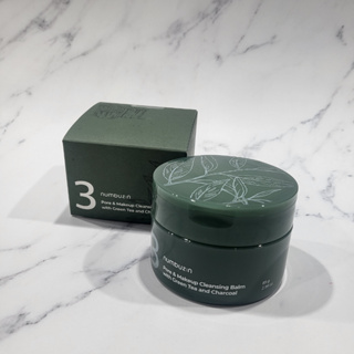 numbuzin no. 3 green tea charcoal pore cleansing cleansing pack balm 85ml