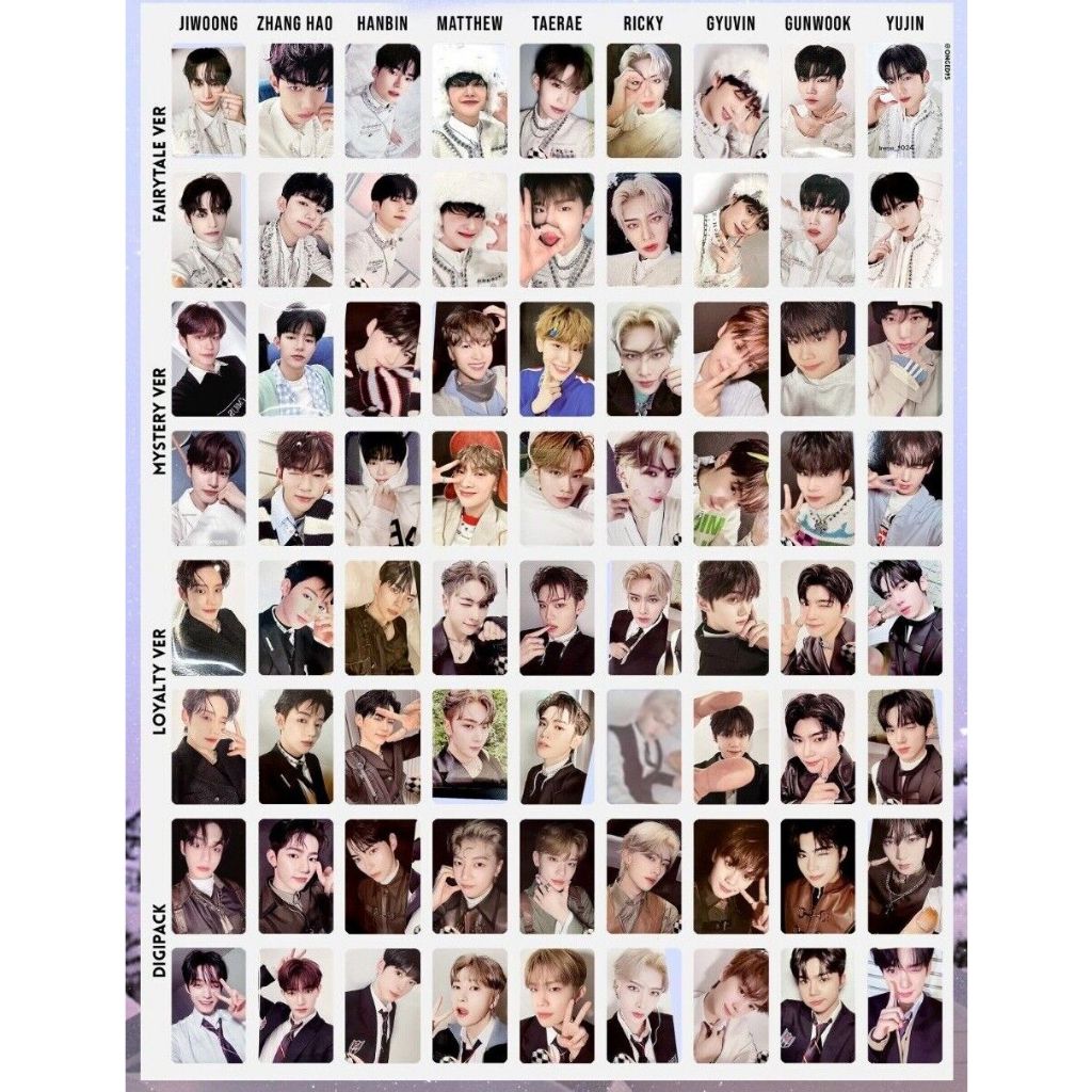 ZB1 ZEROBASEONE O 2o Mini Álbum Ponto De MELTING POINT Fotocard