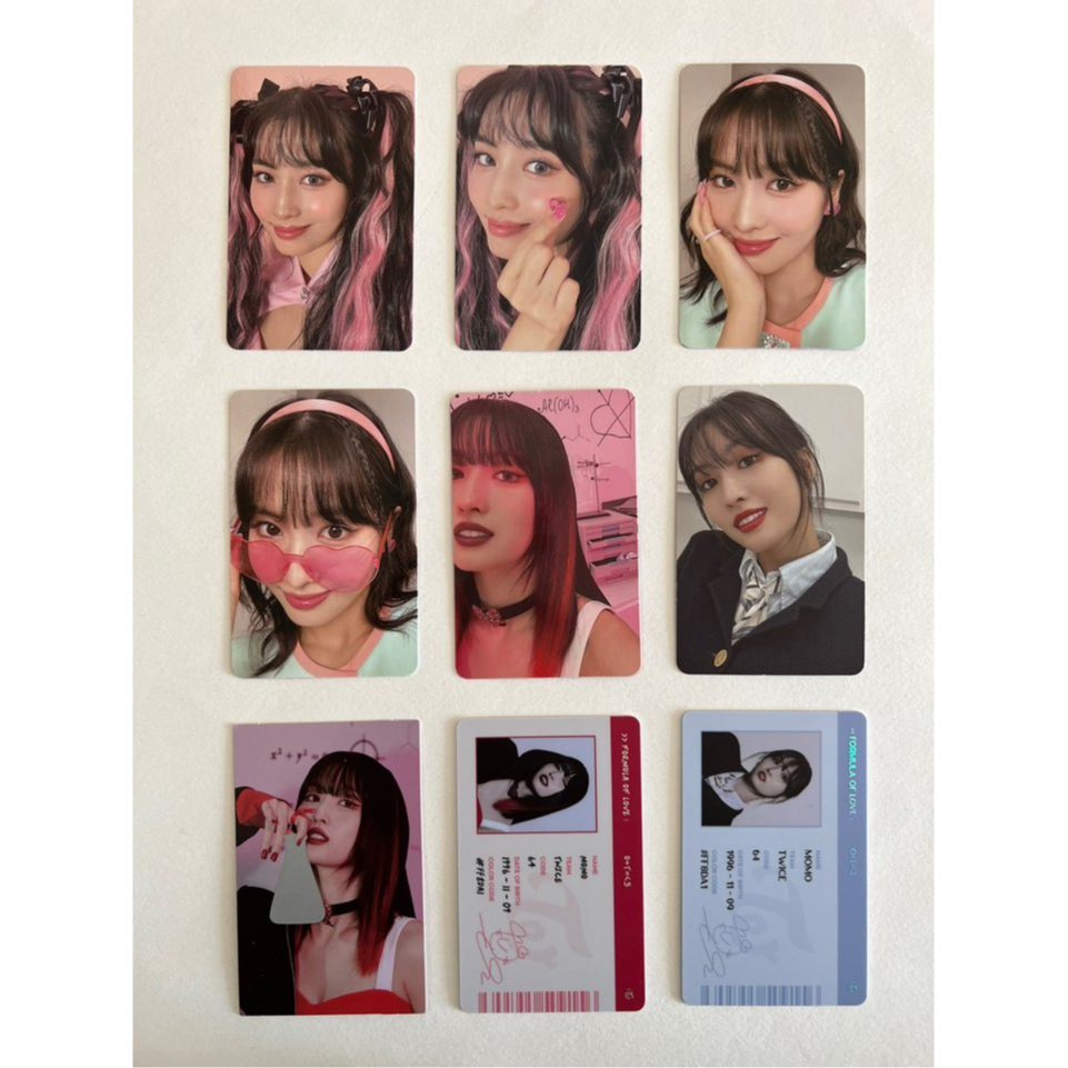 TWICE 3o Álbum Fórmula De Love : O + T = 3 Cartão Oficial De Foto