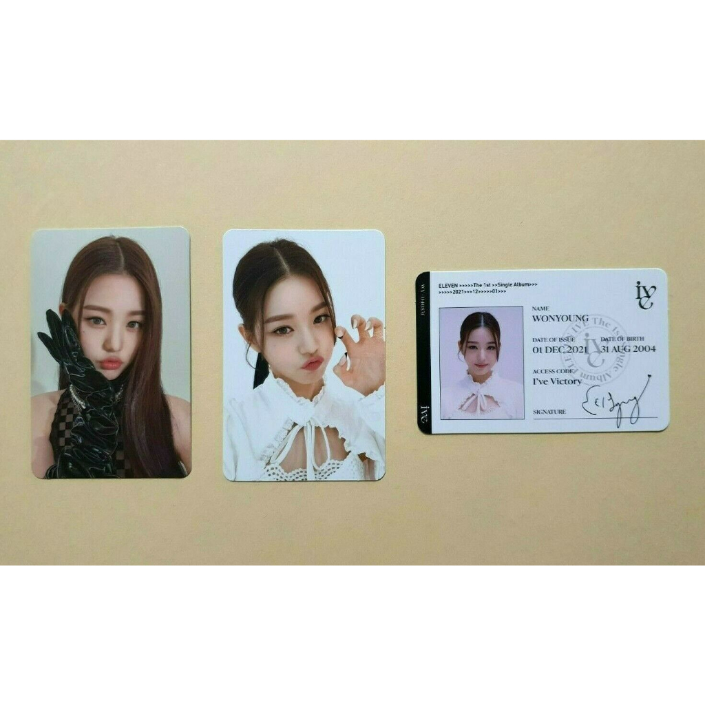 K-POP IVE 1o Álbum Único Onze Fotocard Oficial Wonyoung Yujin