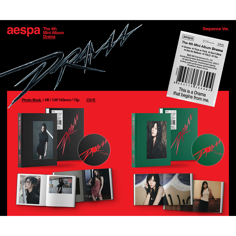 SEQUENCE Ver.) aespa - DRAMA - 4th MINI ALBUM (10th Nov.2023