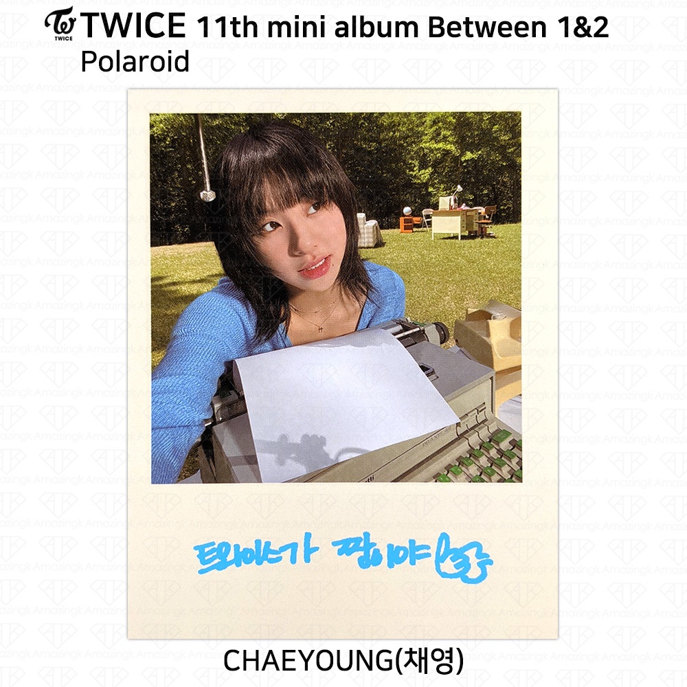TWICE 11o Mini Álbum Entre 1 & 2 Chaeyoung Photocard Cartão Postal