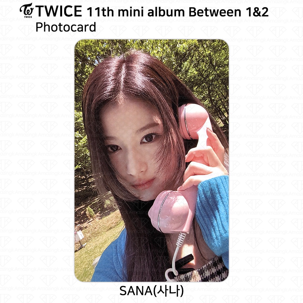 TWICE 11o Mini Álbum Entre 1 & 2 Sana Photocard Cartão Postal