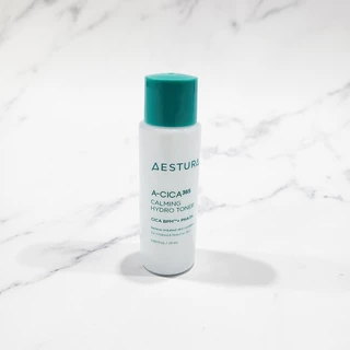 aestura a-cica365 calming hydro toner 25ml, blemish calming serum 5ml, calming cream 10ml