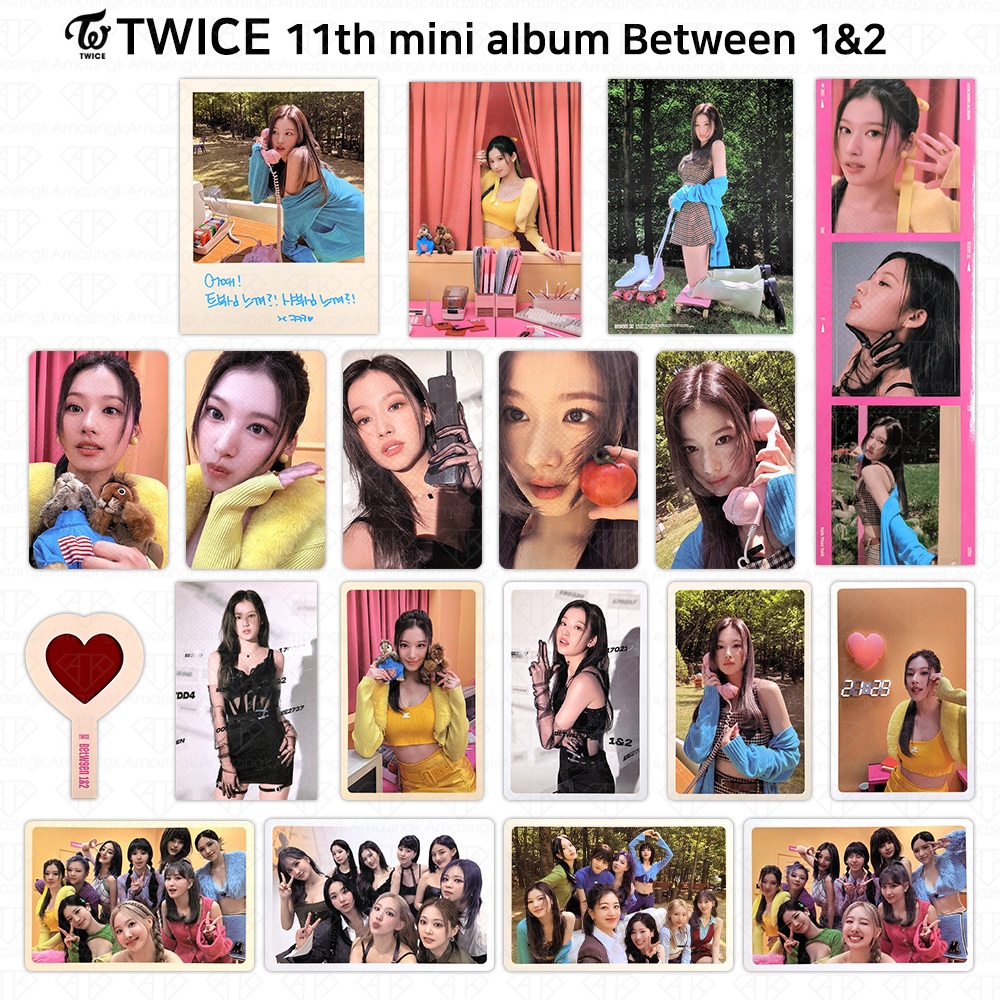 TWICE 11o Mini Álbum Entre 1 & 2 Sana Photocard Cartão Postal