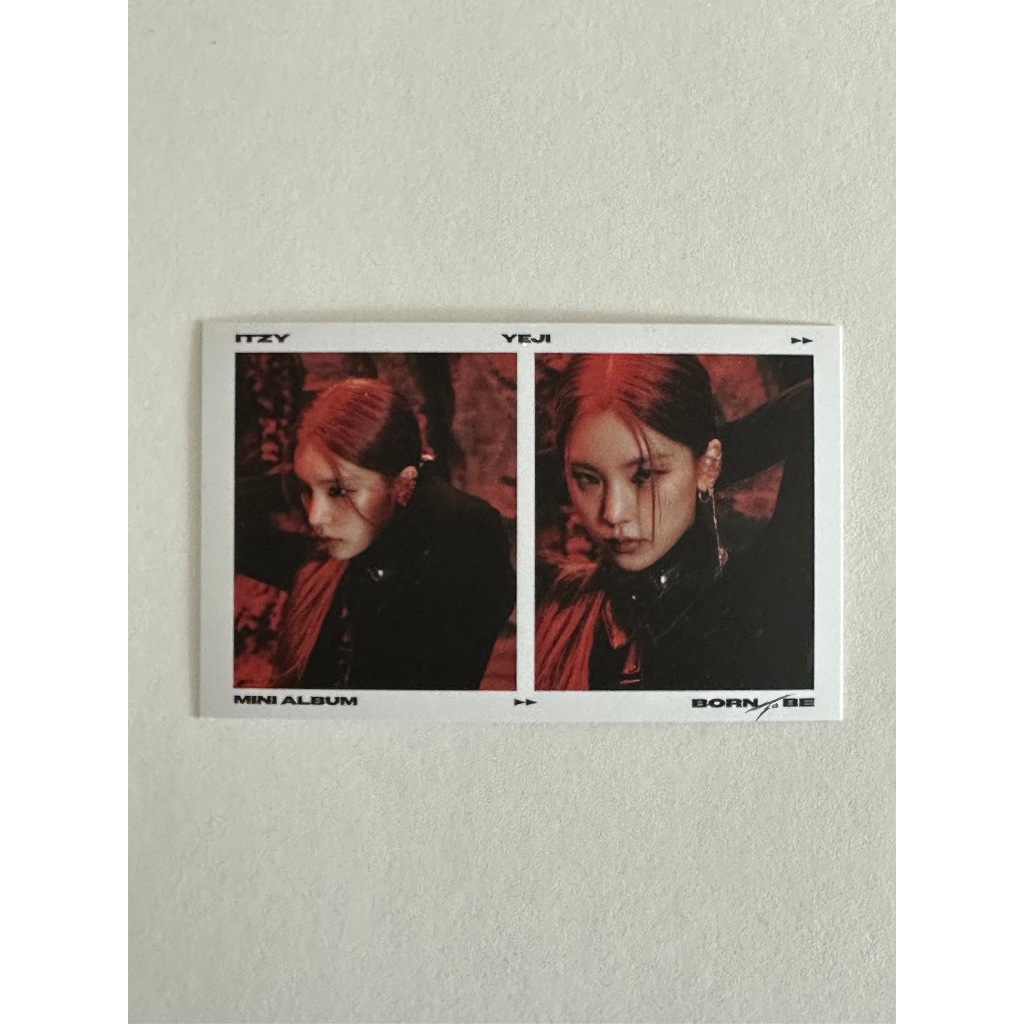 ITZY 2o Álbum BORN TO BE Official Fotocard-Yeji | Shopee Brasil