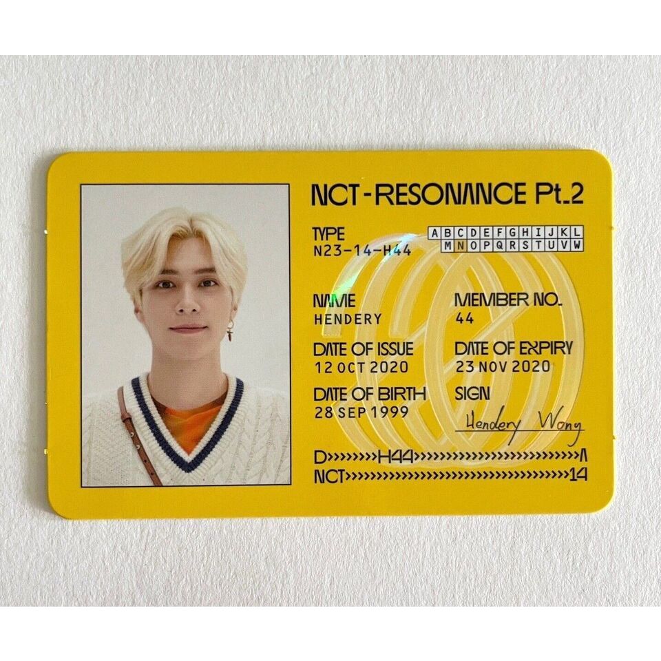NCT Wayv Official Photocard Do Álbum Empatia Ressonância Chegada
