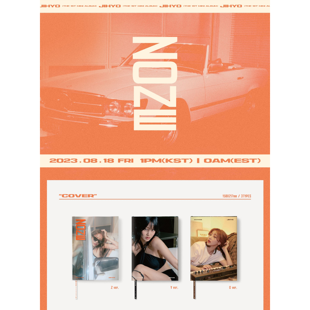 その他 MZON - THE FIRST MINI ALBUM TWICE - JIHYO THE 1ST MINI ALBUM [ ZONE ] | Shopee Brasil