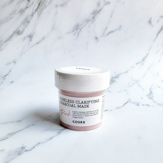 cosrx poreless clarifying charcoal mask pink 110g