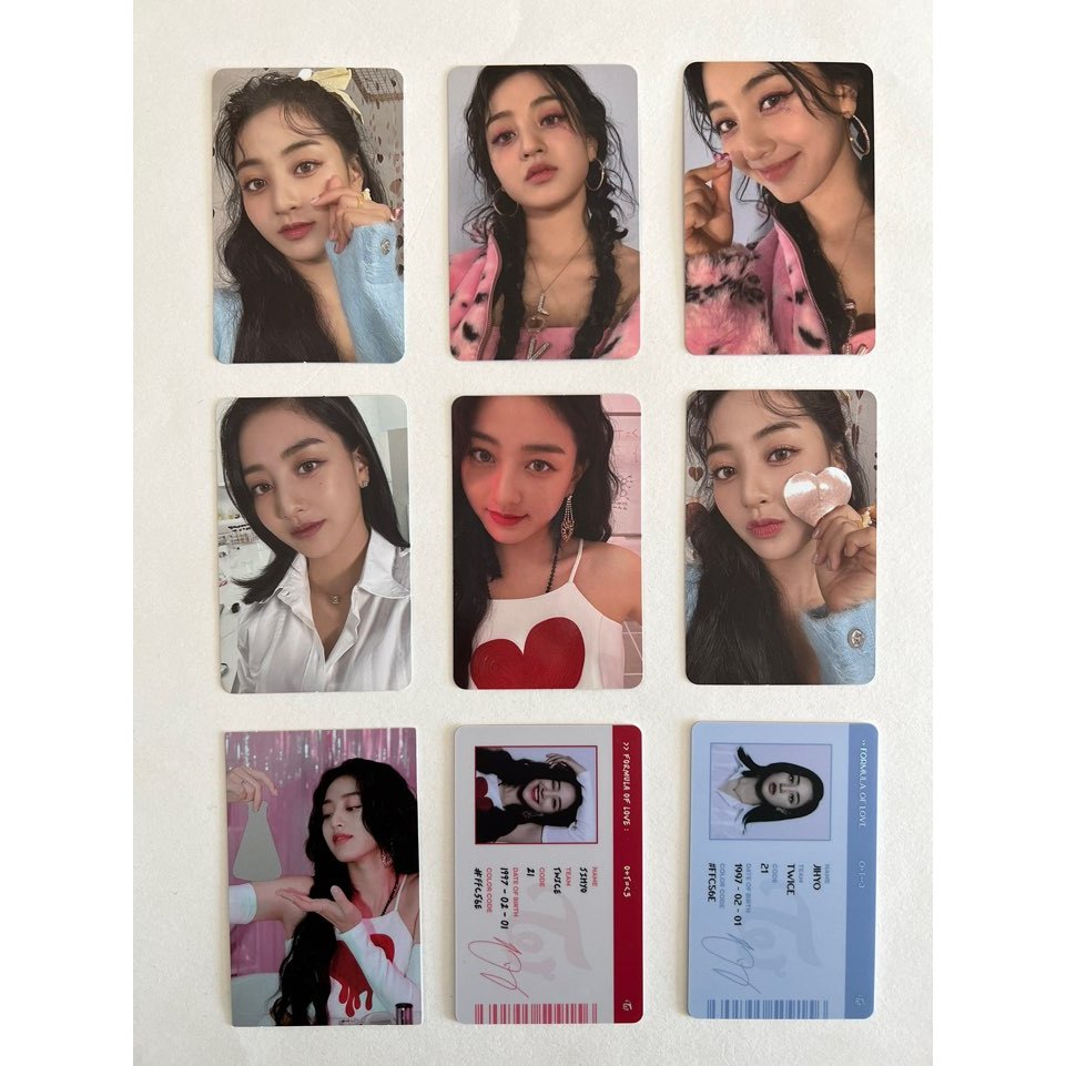 TWICE 3o Álbum Fórmula De Love : O + T = 3 Cartão Oficial De Foto