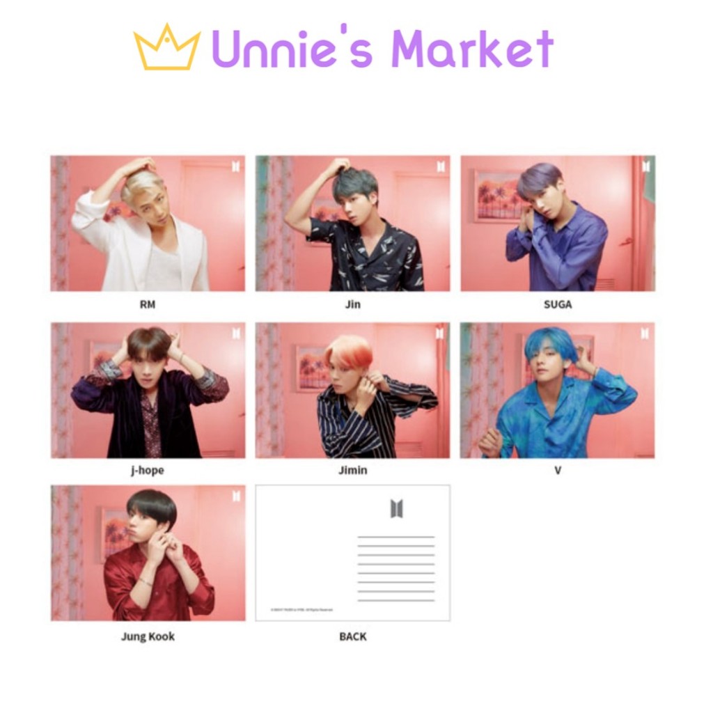 BTS LENTICULAR Postcard + Photocard Ver.2 (MAP OF THE SOUL
