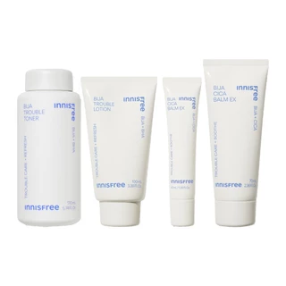 innisfree bija trouble skin care line renewal, old version (toner 170ml, lotion 100ml, balm 40ml, 70ml)