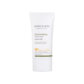 mary&may cica soothing sun cream spf 50+ pa++++ 50ml