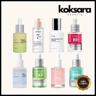 Anua Serum 8 Tipos (Niacina , Pêssego , Retinol , PDRN , Arroz , Limão Verde , Umidade Do Nascimento , Hyalurônico)