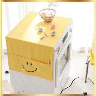 [Bordado Na Coréia] BelleLife Smile Máquina De Lavar Roupa De Capa De Tecido Secador