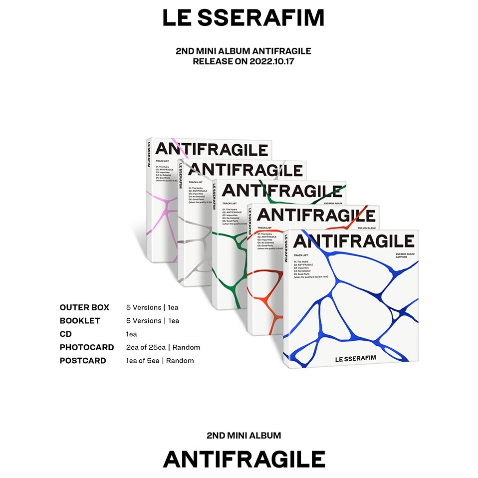 LE SSERAFIM - [ ANTIFRAGILE ] 2ND Mini Album (COMPACT VERSION
