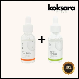 Kit 2 JBSARA Niacinamide 20%,Arbutin 1% Serum + Snail Secretion Filtrate 50% Serum 30ml em Oferta na Shopee