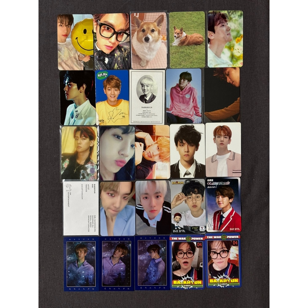 EPEX shopee ジェフ　トレカ EXO BAEKHYUN Álbum MD Saudações Da Temporada Nature Republic