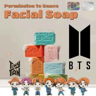 BTS TinyTAN Sabonete facial De Limpeza Permissão Para Dançar Versão (SOAP + Presente De Mercadorias)