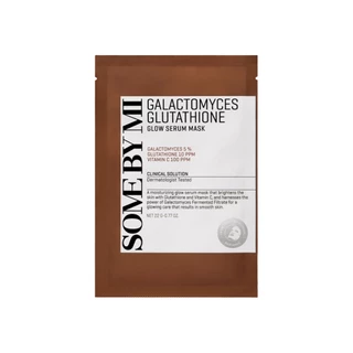 some by mi galactomyces glutathione glow serum mask 1ea 22ml em Oferta na Shopee