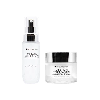 3w clinic dr.k vegan collagen whitening collection (essence 70ml, cream 55ml) em Oferta na Shopee