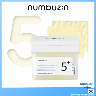 Numbuzin No.5 Niacinamida Concentrada Toner Pad 70 Folhas with FREEBIES
