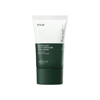 anua heartleaf silky moisture sun cream 50ml spf50+ pa++++
