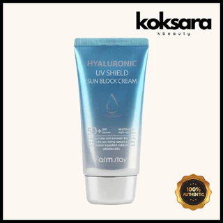 farmstay hyaluronic uv shield sun block cream SPF50+/PA+++ 70ml em Oferta na Shopee
