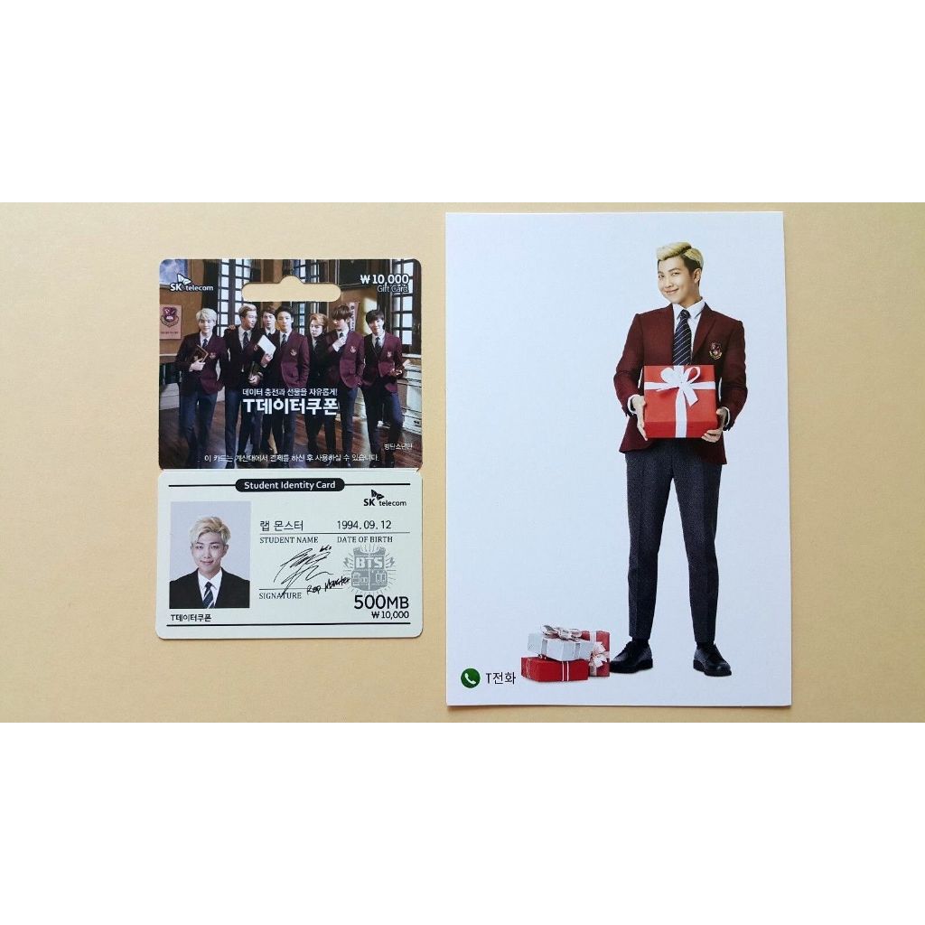 BTS Bangtan Boys SK Telecom Caderno Oficial De Telecomunicações