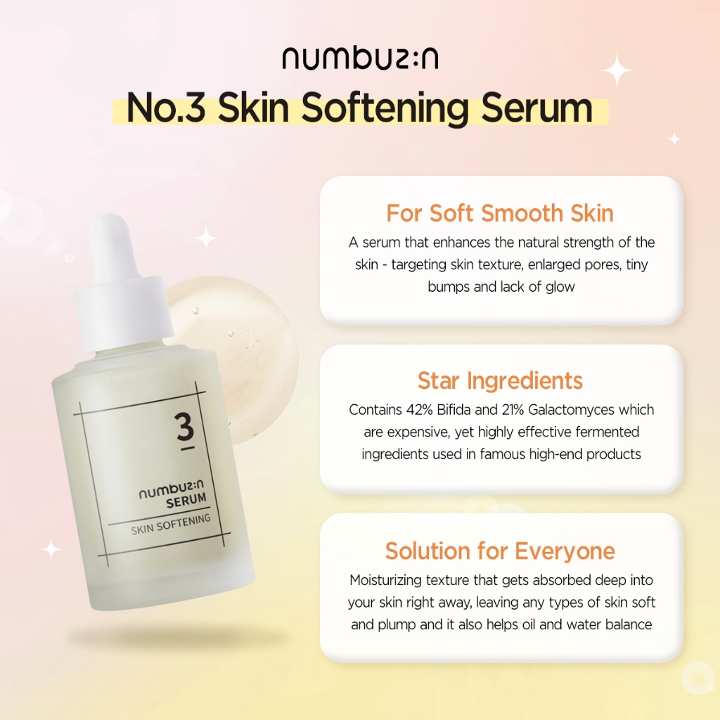 Numbuzin No . 3 Soro Suavizante De Pele 50ml | Shopee Brasil