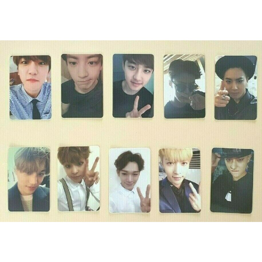 EXO EXOーSC  SUHO BAEKHYUN EXO Exodus Cartão Fotográfico Oficial-Baekhyun Suho DO | Shopee Brasil