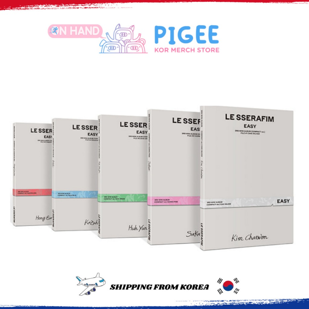 LE SSERAFIM - [ EASY ] 3RD Mini Album (COMPACT Ver.) | Shopee Brasil