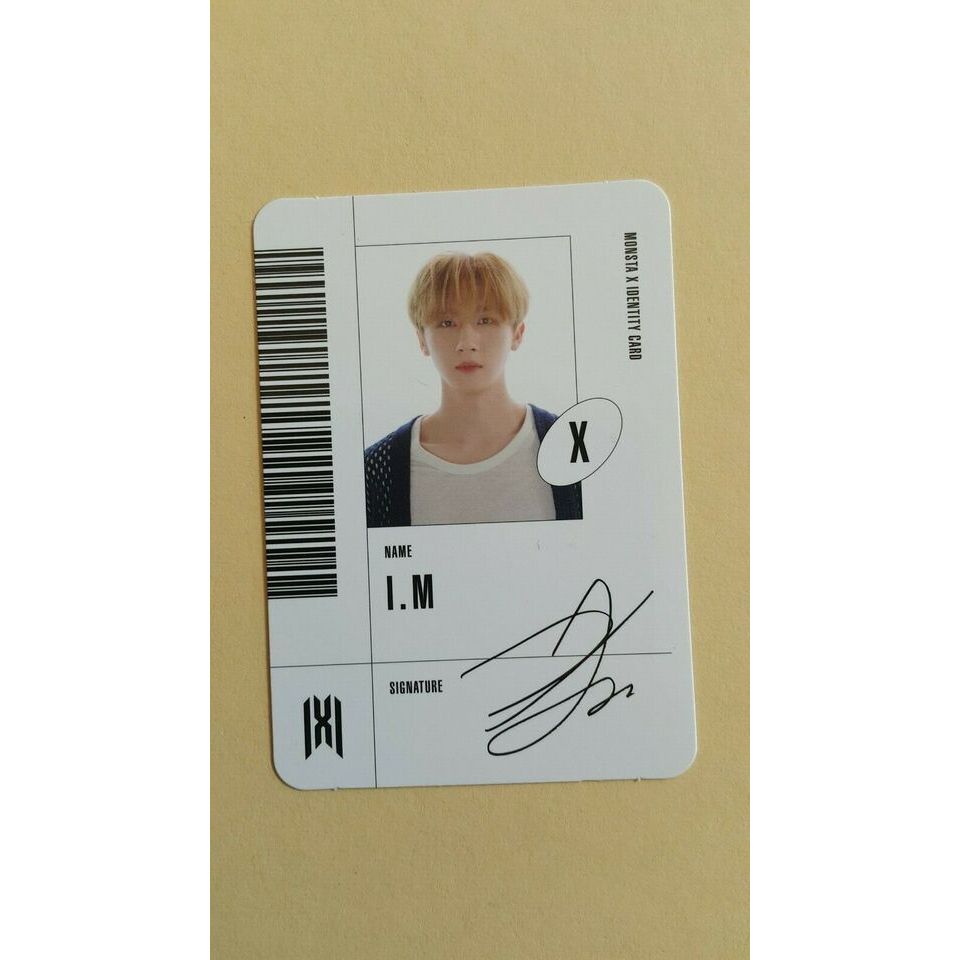 MONSTA X 7o mini Álbum FOLLOW FIND YOU Cartão Fotográfico Oficial