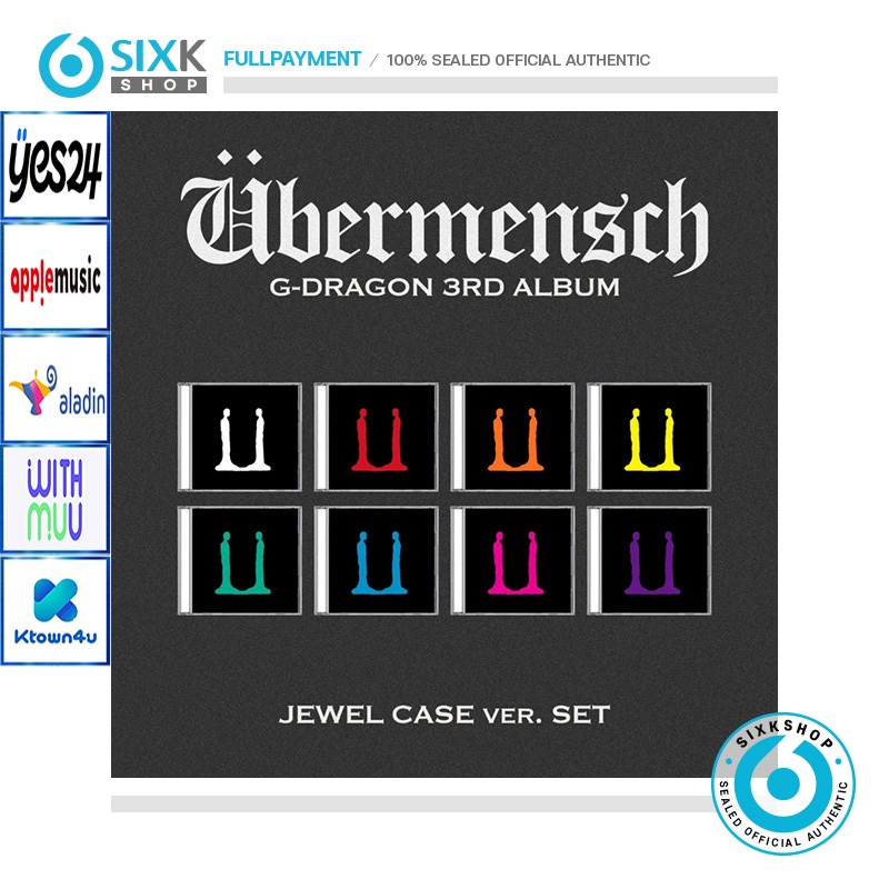 G-DRAGON - 3rd Album [ Ubermensch ]_Jewel ver em Promoção na