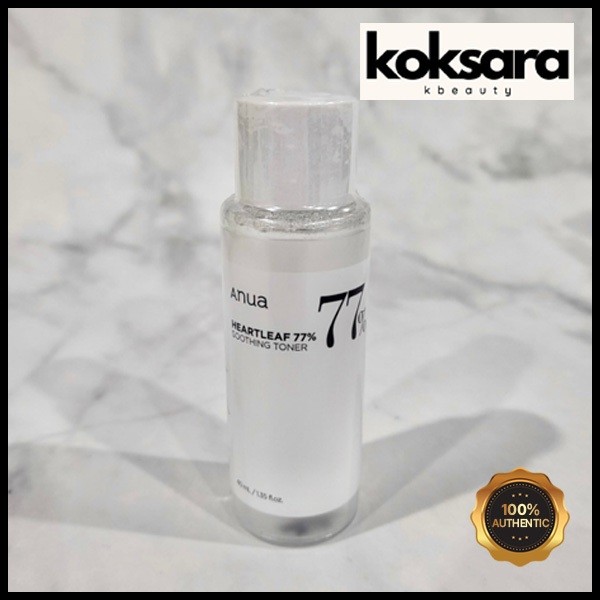 anua heartleaf 77% soothing toner 40ml , 250ml