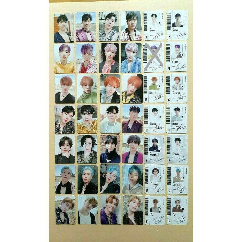 MONSTA X 7o mini Álbum FOLLOW FIND YOU Cartão Fotográfico Oficial