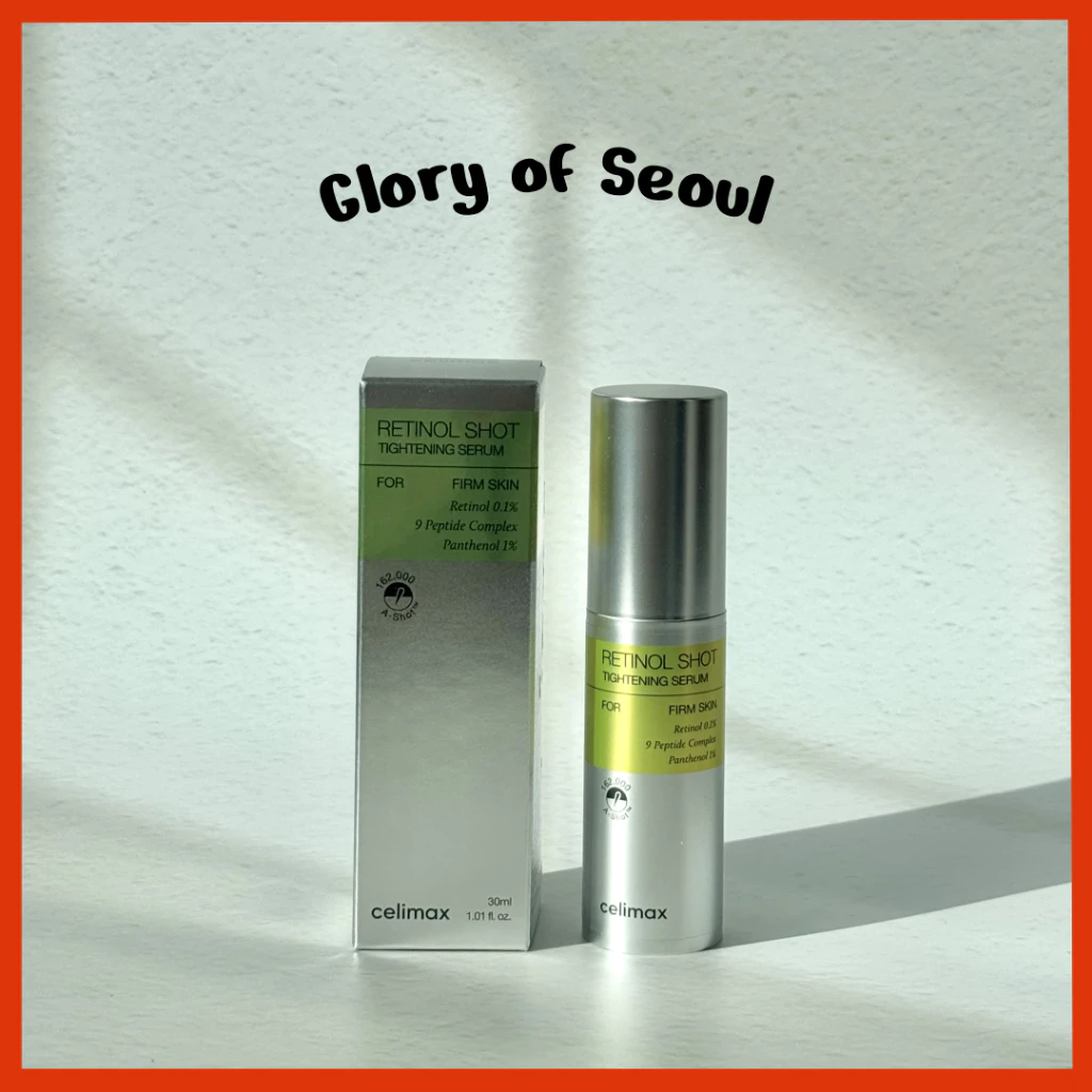 CELIMAX Sérum The Vita A Retinol Shot Tensor, 30ml | Com Retinol Puro De Vitamina A, Peptídeo, Minimiza Poros