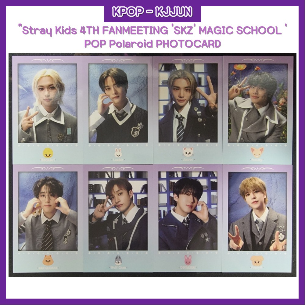 ヒョンジン ポラロイド 2019 ソウルコン Stray Kids 4 Stray Kids 4TH FANMEETING 'SKZ' MAGIC SCHOOL ' CAFE Polaroid