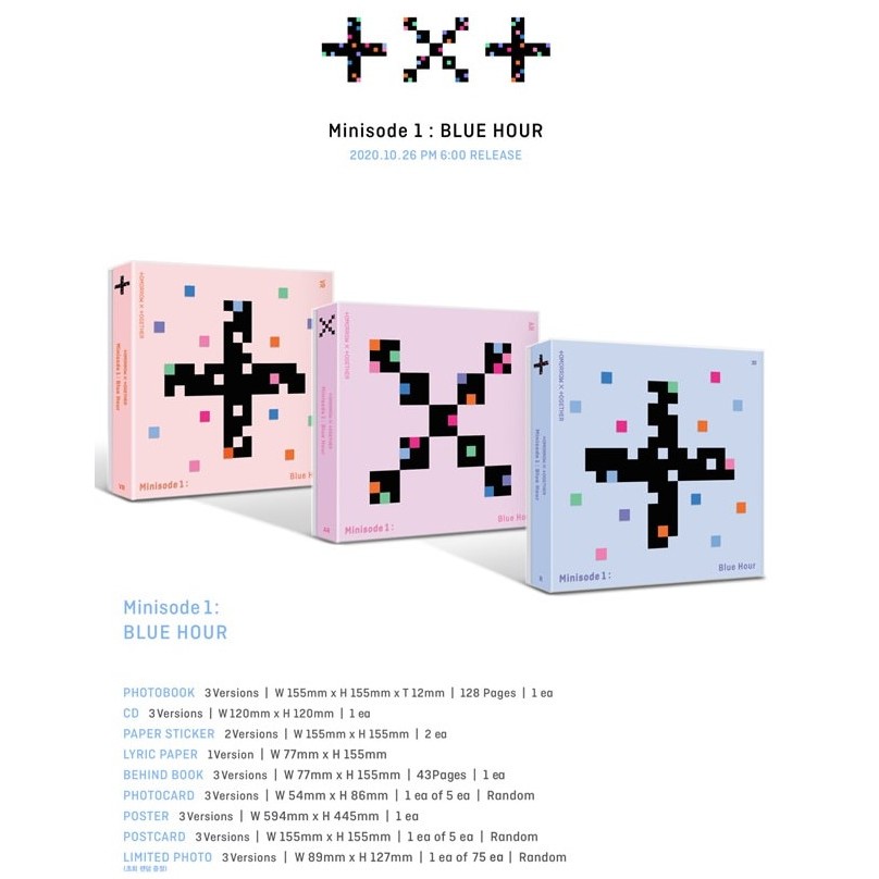 txt SHOPEE kpopmerch 67枚 TXT - [MINISODE 1 : BLUE HOUR ] 3RD Mini Album | Shopee Brasil