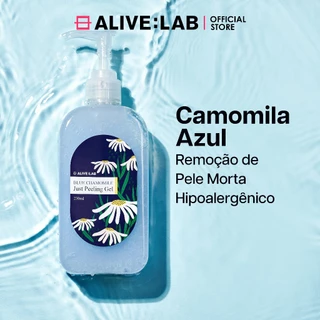 ALIVELAB Blue Chamomile Just Peeling Gel (Gel Esfoliante de Camomila Azul), Ingredientes Naturais, Extrato de Camomila, Remove Pele Morta, Esfoliante Facial para Pele Sensível, Big Size 230ml