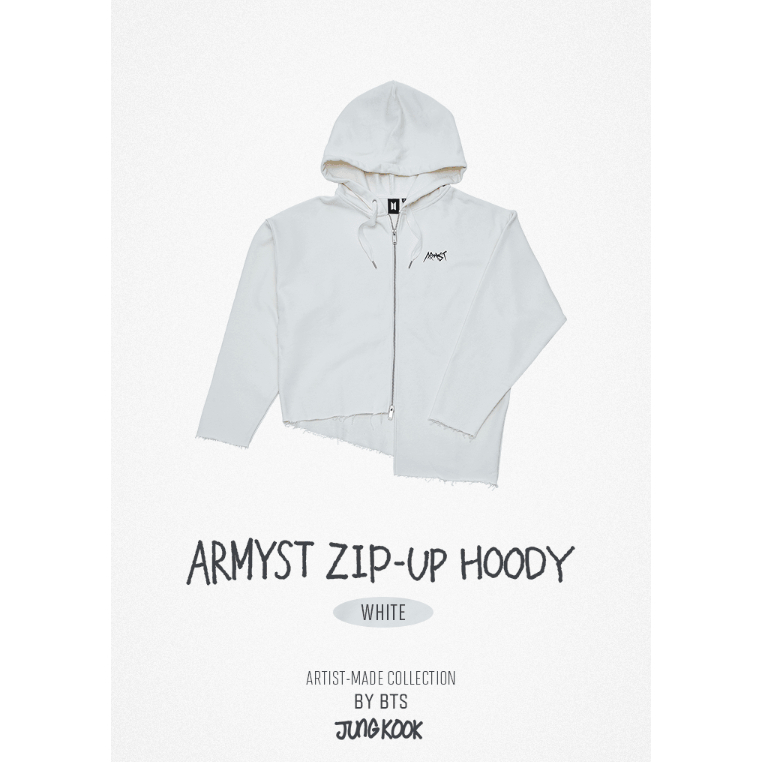お得セット Kook] Jung BTS ARMYST Brasil Shopee | [Branco] Hoody Zip-Up アイドル
