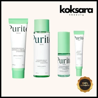 Purito Seoul Wonder Relief Centella Unscented (toner 200ml/serum 60ml/cream 50ml/eye cream 30ml)