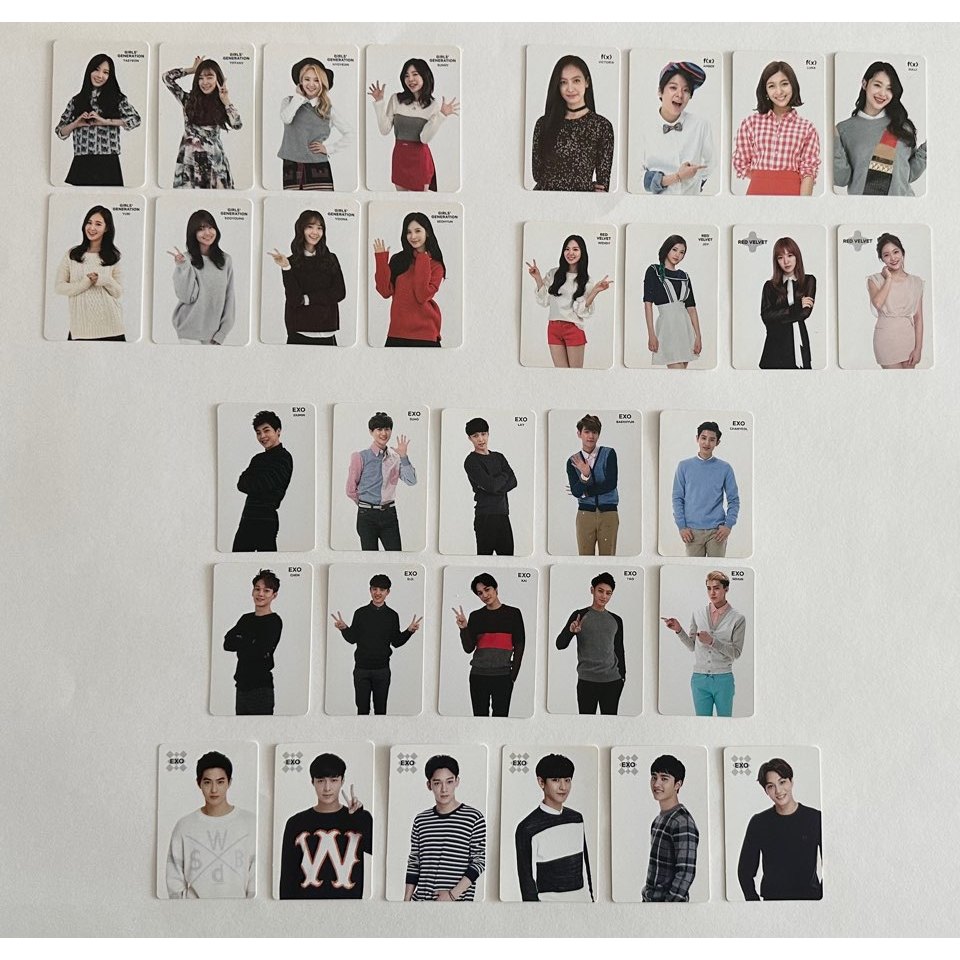 SM Town COEX ARTIUM SUM Fortune Cookie-SNSD f (x) EXO Cartão