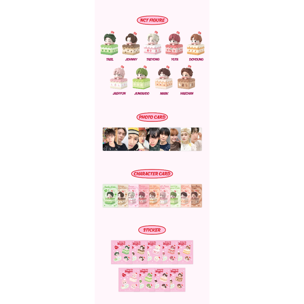 PREORDER] NCT 127 CCOMAZ VALENTINE's CAKE | Shopee Brasil