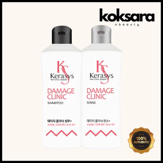 kerasys extra damage care shampoo, rinse 180ml